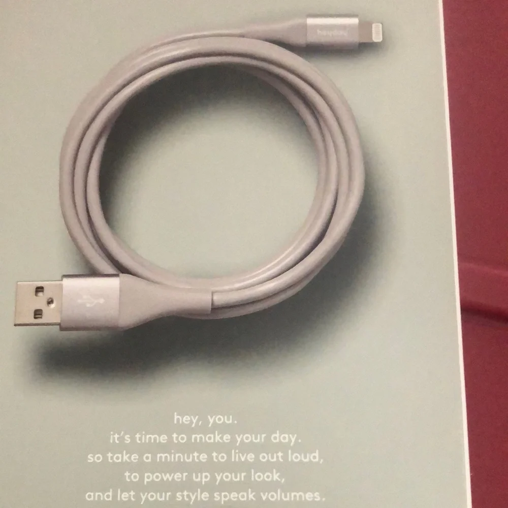 Heyday Silver Charging Cable